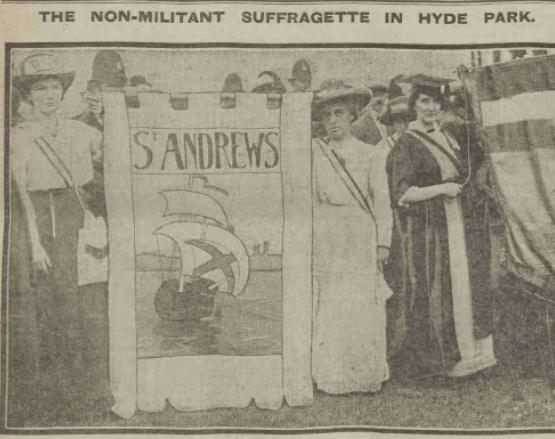 Non militant suffragette in hyde park